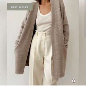 Jenni Kayne Open Wool Sweater Coat xs